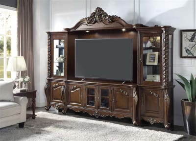 Devayne Entertainment Center in Dark Walnut Finish by Acme - LV01366