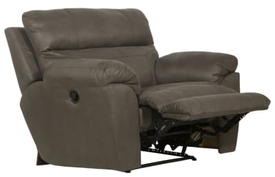 Atlas Wall Hugger Recliner in Charcoal Fabric by Catnapper - 1000-4