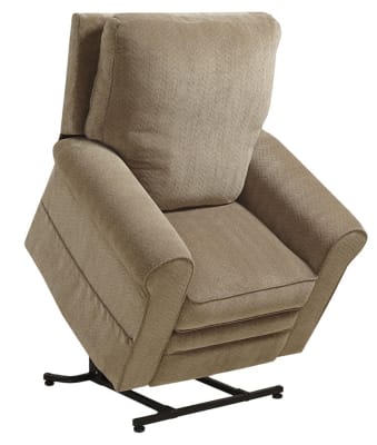 Edwards "Pow'r Lift" Recliner in Mushroom Fabric by Catnapper - 4851-M