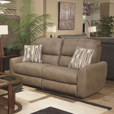 Dorian Power Reclining Loveseat in Pebble Fabric by Catnapper - 63072-P