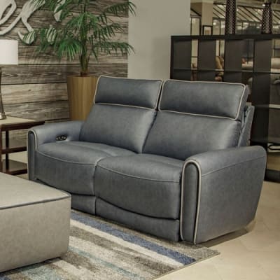 Nico Power Headrest Reclining Loveseat in Twilight Fabric by Catnapper - 63502-T