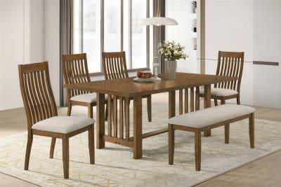 Glendale 5 Piece Dining Room Set in Refined Finish by Crown Mark - CM-2138T-4079-5P