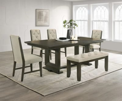 Herbert 5 Piece Dining Room Set in Espresso Finish by Crown Mark - CM-2154T-4290-5P