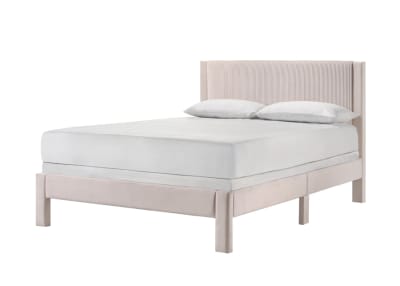Lucia Queen Platform Bed in Pink Finish by Crown Mark - CM-5097PK-Q
