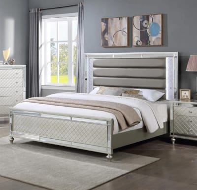 Cristian Bed in Champagne Finish by Crown Mark - CM-B1680-Bed