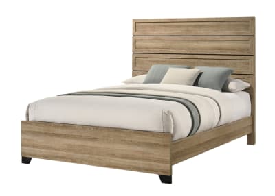 Jameson Queen Bed in Natural Wood Finish by Crown Mark - CM-B4690-Q