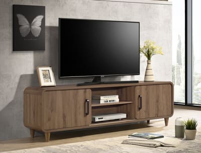 Nyomi 71 inch TV Console in Light Brown Finish by Crown Mark - CM-B4920-9