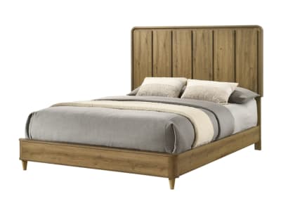 Nyomi Queen Bed in Light Brown Finish by Crown Mark - CM-B4922-Q