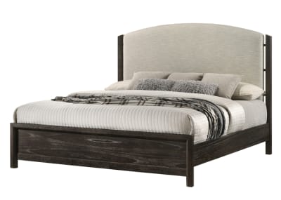 Ethel Queen Bed in Dark Brown Finish by Crown Mark - CM-B6530-Q
