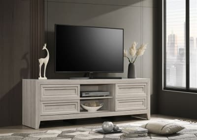 Lorraine 72 inch TV Console in Natural Wood Finish by Crown Mark - CM-B6600-9