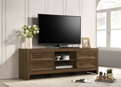 Lorraine 72 inch TV Console in Brown Finish by Crown Mark - CM-B6610-9