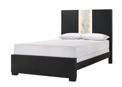 Rangley Queen Bed in Black Finish by Crown Mark - CM-B6835-Q