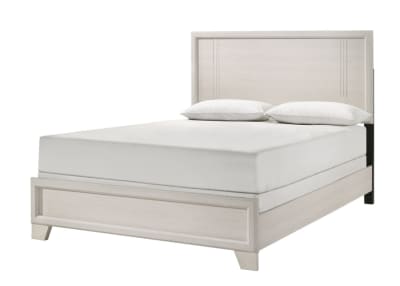 Charlie Queen Panel Bed in White Finish by Crown Mark - CM-B9230-Q
