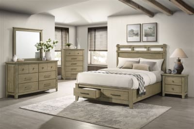 Hazlewood 6 Piece Queen Bedroom Set in Vineyard Oak Finish by Coaster - 207530Q-S4