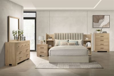 Arielle 6 Piece Queen Bedroom Set in Light Oak Finish by Coaster - 223111Q-S4