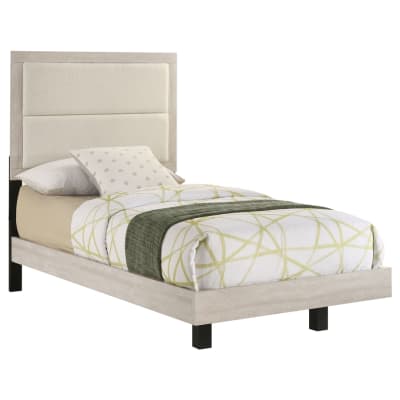 Trenton Twin Panel Bed in Rustic Cream Finish by Coaster - 225061T