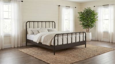 Rocco Open Frame Queen Bed in Dark Bronze Finish by Coaster - 310035Q