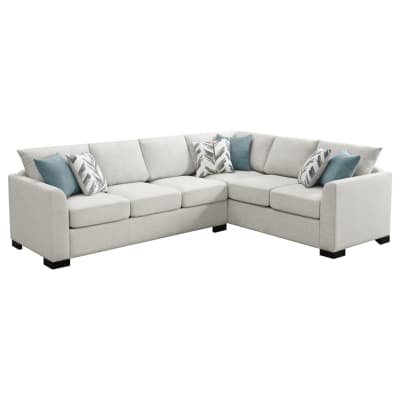 Ashford Chenille Upholstered Sleeper Sectional Sofa in Greige and Black by Coaster - COA-500818