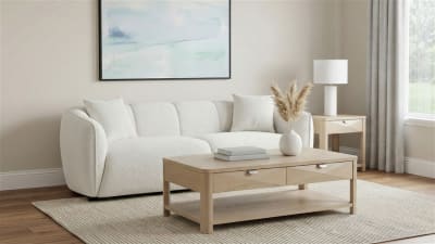 Aleisha Fabric Upholstered Sofa in Sand Finish by Coaster - 503064