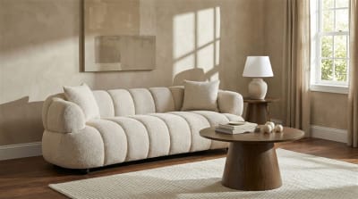Whitney Upholstered Sofa in Channel Tufted Woven Fabric by Coaster - 503721