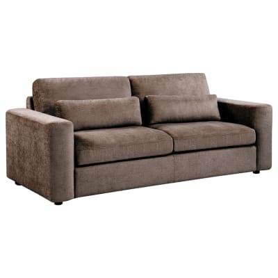 Amador Upholstered Track Arm Sofa in Chocolate Finish by Coaster - 511234