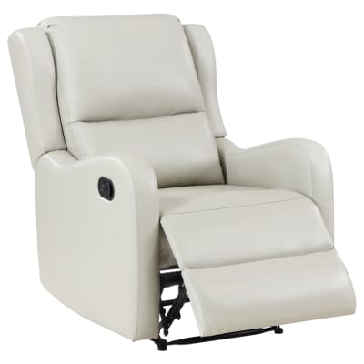 Kelsey Upholstered English Arm Recliner Chair in Ivory by Coaster - COA-609373