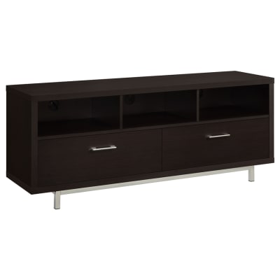 Casey 60"Inch 2-Drawer Wood TV Stand in Cappuccino Finish by Coaster - COA-701973
