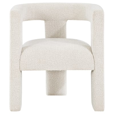 Petra Boucle Upholstered Accent Side Chair in White by Coaster - COA-902881