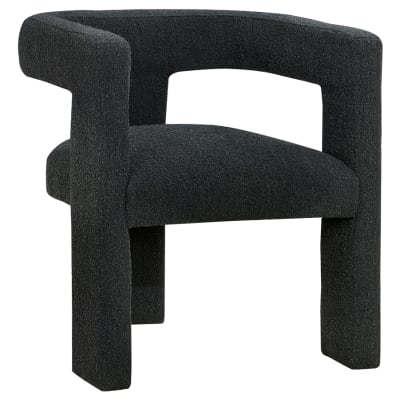 Petra Boucle Upholstered Accent Side Chair in Black by Coaster - COA-902882