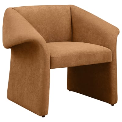 Ramsey Upholstered Sloped Arm Accent Chair in Honey by Coaster - COA-907523