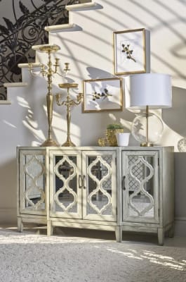 Accent Cabinet in Antique White Finish by Coaster - 953376