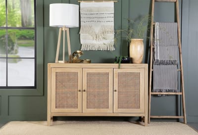 Partridge Accent Cabinet in Natural Wood Finish by Coaster - 953556