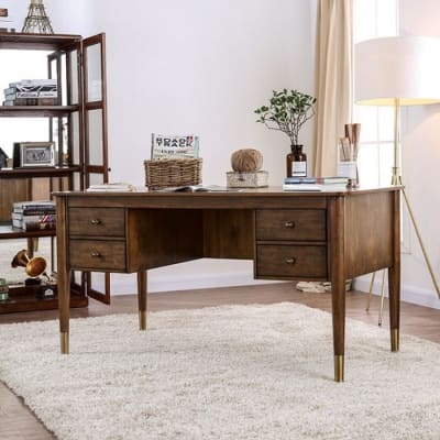 Reliance Executive Home Office Desk in Antique Oak Finish by Furniture of America - FOA-CM-DK5056