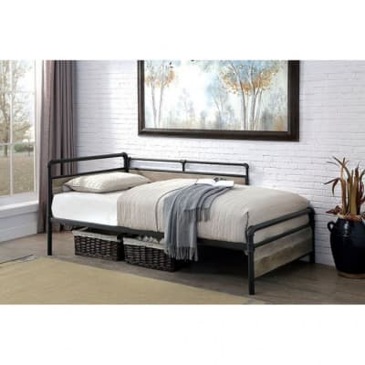 Vidar Daybed in Sand Black Finish by Furniture of America - FOA-CM1220