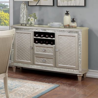 Adelina Server in Champagne Finish by Furniture of America - FOA-CM3158SV