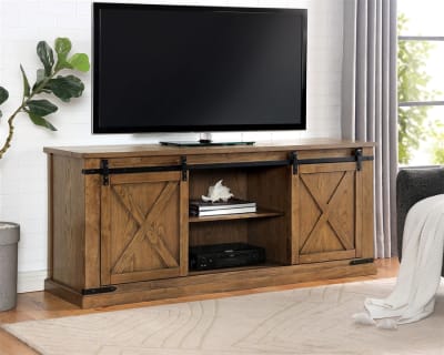 Borrego 72 Inch TV Console in Dark Oak Finish by Furniture of America - FOA-CM5018A-TV-72