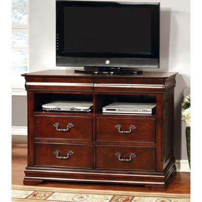 Mandura 50 Inch TV Console in Cherry Finish by Furniture of America - FOA-CM7260TV