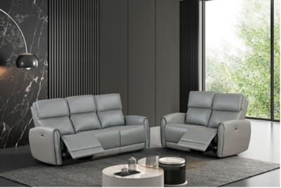 Schlieren 2 Piece Power Sofa Set in Gray Finish by Furniture of America - FOA-FM6012GY