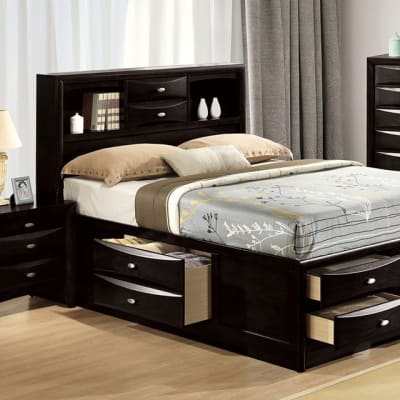Zosimo Full Bed in Black Finish by Furniture of America - FOA-FM7210BK-F