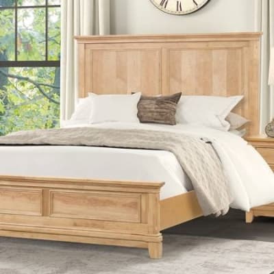 McHenry Farmhouse Bed in Natural Oak Finish by Furniture of America - FOA-FM7706NT-B