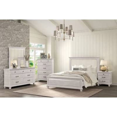 Swanley 6 Piece Bedroom Set in Weathered Gray Finish by Furniture of America - FOA-FM7707GY