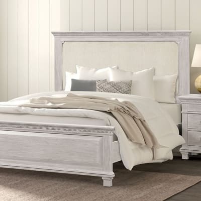 Swanley Transitional Bed in Weathered Gray Finish by Furniture of America - FOA-FM7707GY-B
