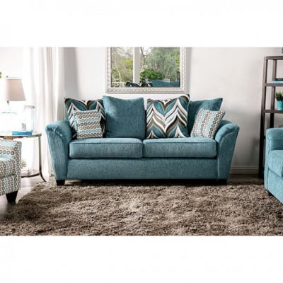 River Sofa&nbsp;in&nbsp;Turquoise&nbsp;by&nbsp;Furniture&nbsp;of&nbsp;America&nbsp;-&nbsp;FOA-SM4120-SF