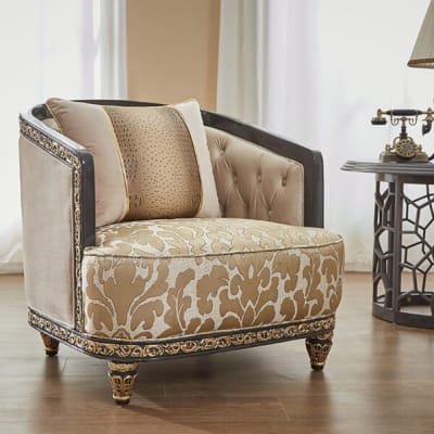 Chair in Antique Gold Finish by Homey Design - HD-9011-C