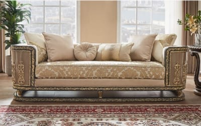 Sofa in Antique Gold Finish by Homey Design - HD-9011-S