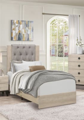 Whiting Twin Bed in Cream Finish by Home Elegance - HEL-1524T-1