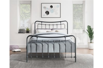 Engleside Full Platform Bed in Gunmetal Finish by Home Elegance - HEL-1601F-1