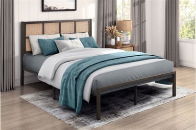Sanibel Queen Bed in Dark Bronze Finish by Home Elegance - HEL-1635DZ-1