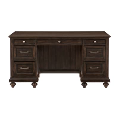 Cardano Executive Desk in Driftwood Charcoal by Home Elegance - HEL-1689-17