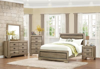 Beechnut 6 Piece Bedroom Set in Light Elm by Home Elegance - HEL-1904-1-4